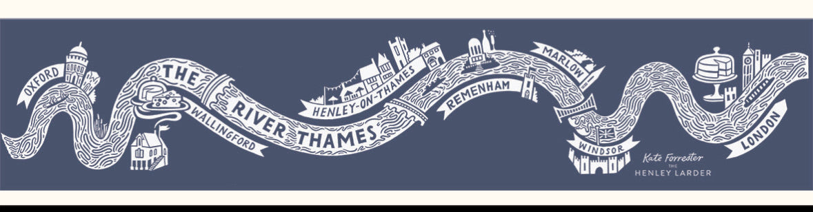 Henley Larder Thames River Mural Oven Glove